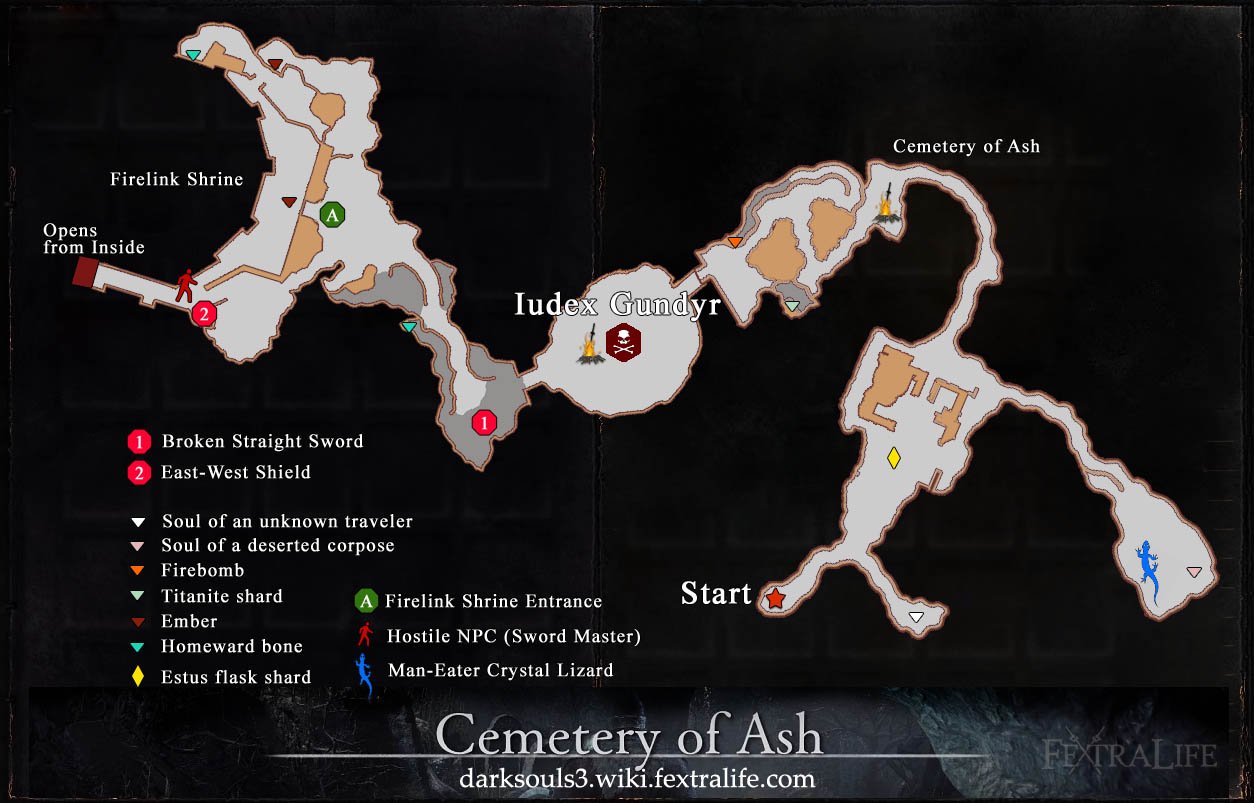 3 Maps Cemetery of Ash Map