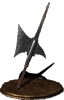 red hilted halberd icon