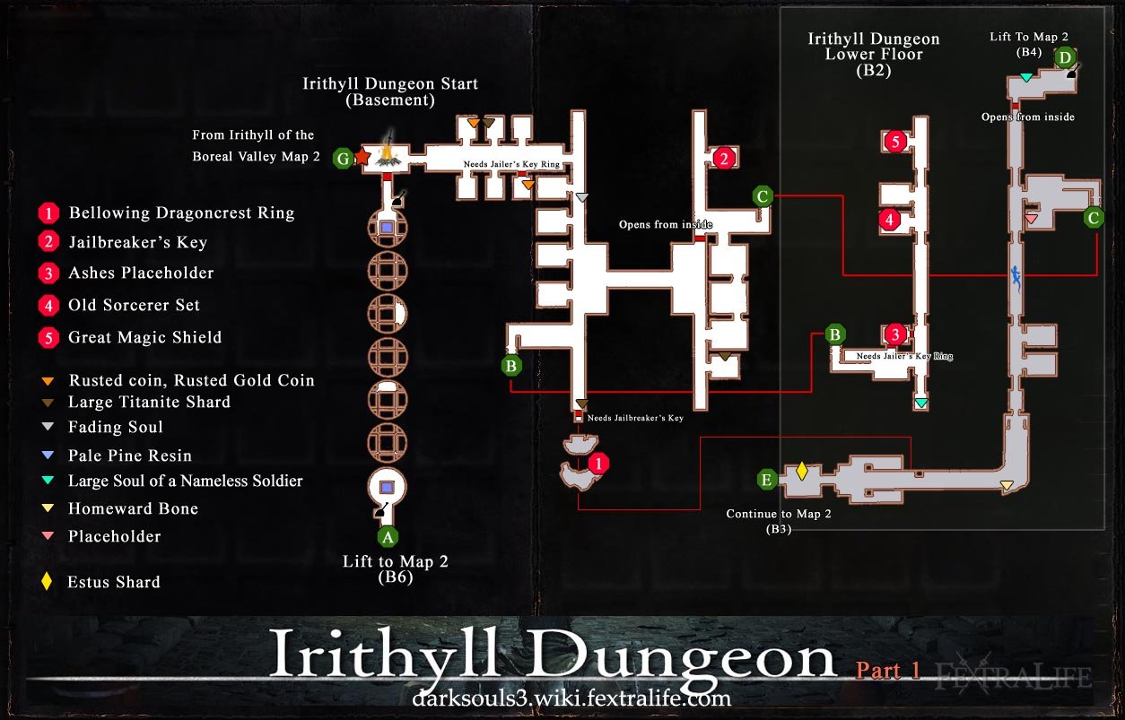 Irithyll Dungeon Map