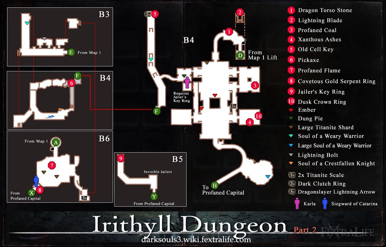 Irithyll Dungeon Map 2