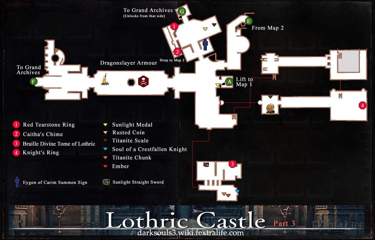 lothric castle map3