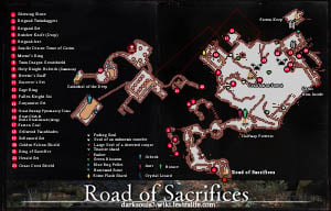 Road of Sacrifices Map